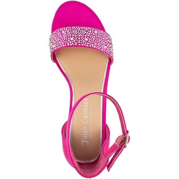 Juicy Couture Womens Ankle Strap Open Toe Block Heel Sandals - Picture 4 of 4